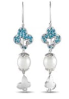 The beauty of these Judith Ripka earrings is marked by a play of texture, geometry, and brilliance.