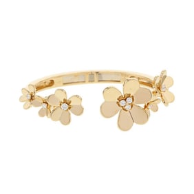 Van Cleef & Arpels Bracelet Frivole 7 Flower Medium Diamond 9P 0.54ct K18YG Yellow Gold VCARP6L200