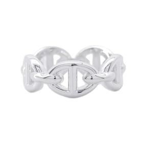 Hermes Ring Chaine d'Ancre Anchaene PM SV925 Silver Size 48 HERMES