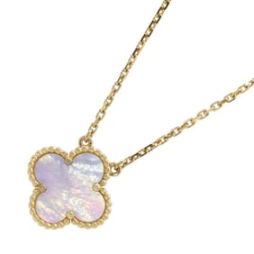 Van Cleef & Arpels Necklace Alhambra Pendant Mother of Pearl K18YG Yellow Gold VCAR5900