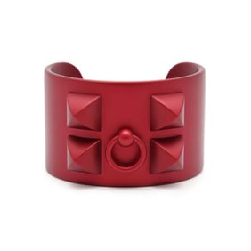 Hermes Bracelet Collier de Chien Red Sunset Aluminum HERMES