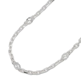 Gucci Chain Necklace Interlocking G SV925 Silver 759703 GUCCI