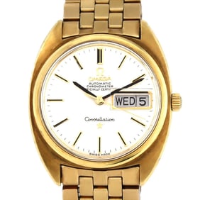 Omega Constellation Chronometer CAL.751 168.019 Cap Gold Wristwatch Automatic