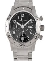 The Breguet Type XX Transatlantique ref.3820ST is a reasonably sized flyback chronograph watch with