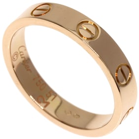 Cartier Mini Love Ring #51 Ring, K18 Pink Gold, Women's CARTIER