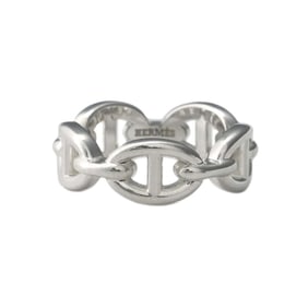 Hermes Ring Chaine d'Ancre Anchaene PM SV925 Silver Size 52 HERMES