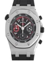 Here is a 2005 F-series nautical-themed limited edition Royal Oak Offshore. The Royal Oak Offshore