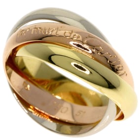 Cartier Trinity #51 Ring, K18 Yellow Gold, K18PG, K18WG, Women's, CARTIER