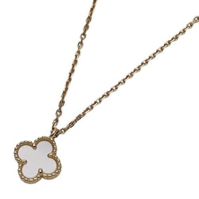 Van Cleef & Arpels Sweet Alhambra Necklace for Women, 750YG Mother of Pearl, Yellow Gold, Polished