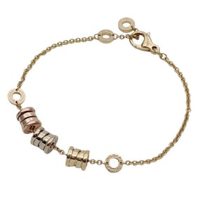 BVLGARI Bracelet for Women 750YG 750WG 750PG B-zero1 Element Yellow Gold White Pink Polished