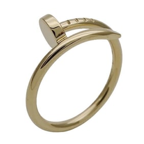 Cartier Ring for Men and Women, 750YG Juste Unclou SM Small, Yellow Gold #49, Approx. Size 9,