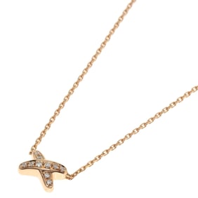 Chaumet Lien Diamond Necklace K18 Pink Gold Women's
