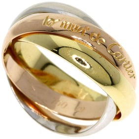 Cartier Trinity Ring, K18 Yellow Gold, K18PG, K18WG, Women's, CARTIER