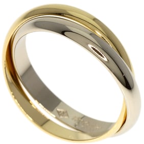 Cartier 2-row Double #48 Ring, K18 Yellow Gold, K18WG, Women's, CARTIER