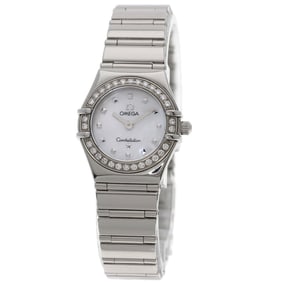 OMEGA 1465.71 Constellation Bezel Diamond Watch Stainless Steel SS Ladies