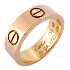 Cartier Ring Love K18PG Pink Gold #49 Ladies