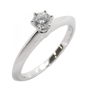 Tiffany Ring Solitaire 1PD Pt950 Platinum Diamond 0.20ct Size 8.5 Ladies