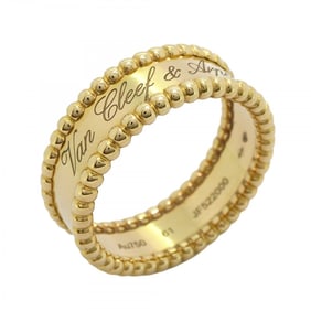 Van Cleef & Arpels Ring Perlée Senior Tulle K18YG Yellow Gold #61 Ladies