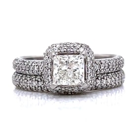 Platinum Diamond Ring Set