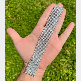 14K White Gold 38.00 Ct. Diamond Bracelet