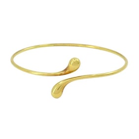 Elsa Peretti for Tiffany & Co. 18k Gold Teardrop Bypass Bangle Bracelet