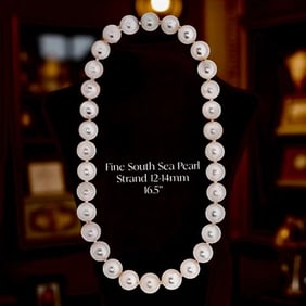 South Sea Pearl Strand Fine 12.0-13.0 Mm Mystery Clasp Necklace