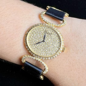 Piaget 18K Yellow Gold Diamond Watch