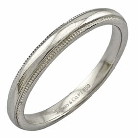 Tiffany Milgrain Ring, Tiffany, size 21, Pt950 platinum, unisex, TIFFANY&Co.