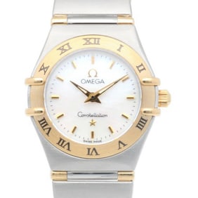 Omega Constellation Mini Watch Stainless Steel Quartz Ladies OMEGA Shell Dial