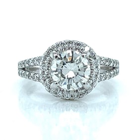 14K White Gold 1.40 Ct. Diamond Ring