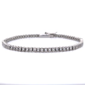 Platinum 2.20 Ct. Diamond Tennis Bracelet