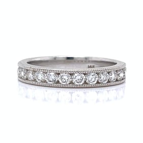 14K White Gold 0.75 Ct. Diamond Anniversary Band