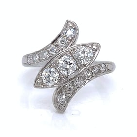 1950’s Paladium 0.65 Ct. Diamond Ring