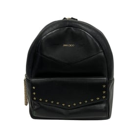 JIMMY CHOO Jimmy Choo Backpack Star Studs Daypack Bag Rucksack Black Women's