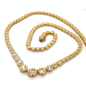 14K Yellow Gold 1.70 Ct. Diamond Necklace