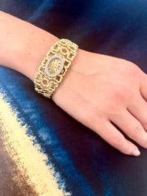 Omega Diamond Watch, Two Tone 14k