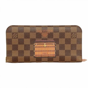 Louis Vuitton Long Wallet Damier Trunk & Lock Portefeuille Ansolite N63181 Ebene Women's