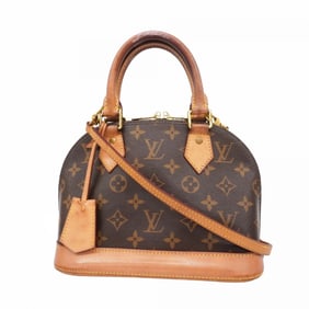 Louis Vuitton Handbag Monogram Alma BB M53152 Brown Ladies