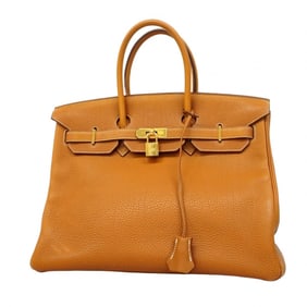 Hermes handbag Birkin 35 Togo gold K stamped ladies