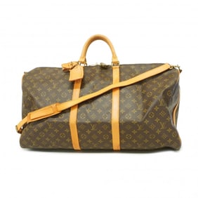 Louis Vuitton Boston Bag Monogram Keepall Bandouliere 60 M41412 Brown Men's Women's