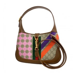 Gucci Handbag GG Supreme Sherry Line Jackie 636706 Multicolor Brown Women's