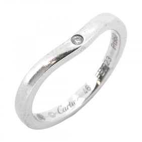 Cartier Ring Ballerina 3PD Pt950 Platinum Diamond #46 Ladies