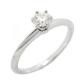 Tiffany Ring Solitaire 1PD Pt950 Platinum Diamond 0.27ct Size 11.5 Ladies