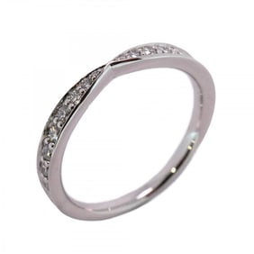 Tiffany Ring Harmony Half Eternity Pt950 Platinum Diamond Size 7.5 Ladies