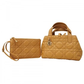 Christian Dior handbag Macrocannage Toujours leather beige champagne ladies