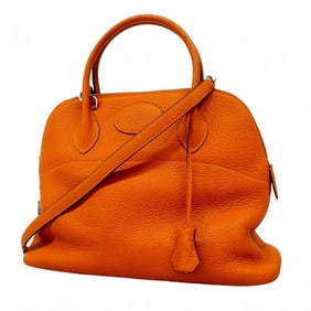 Hermes handbag Bolide 31 Taurillon Clemence orange □I engraved ladies