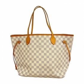 Louis Vuitton Tote Bag Damier Azur Neverfull MM N41361 White Women's