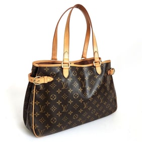 Louis Vuitton LOUISVUITTON Monogram Batignolles Horizontal Tote Bag M51154 Women's Brown Back