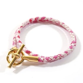 Hermes HERMES Grennan Bracelet Double Tour Silk Loop T2