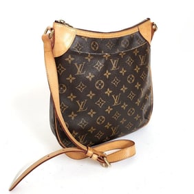 Louis Vuitton LOUISVUITTON Monogram Odeon PM Shoulder Bag M56390 Brown Women's Back VUITTON